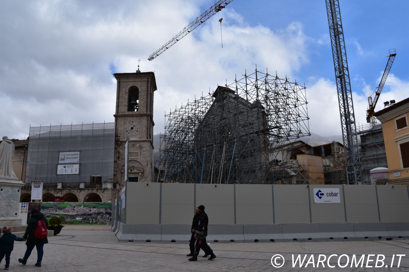 La basilica di San Benedetto a Norcia